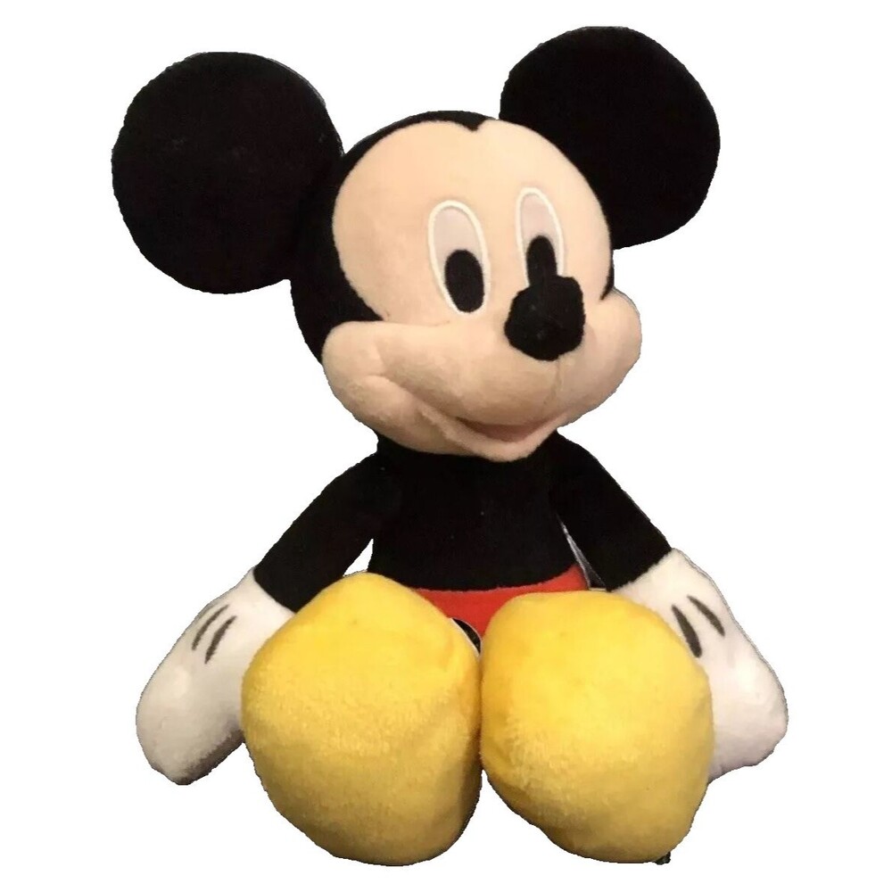 Disney Just Play Mickey Mouse 8” Bean Bag Bottom Plush Stuffed Toy